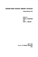 Junior high school library catalog
