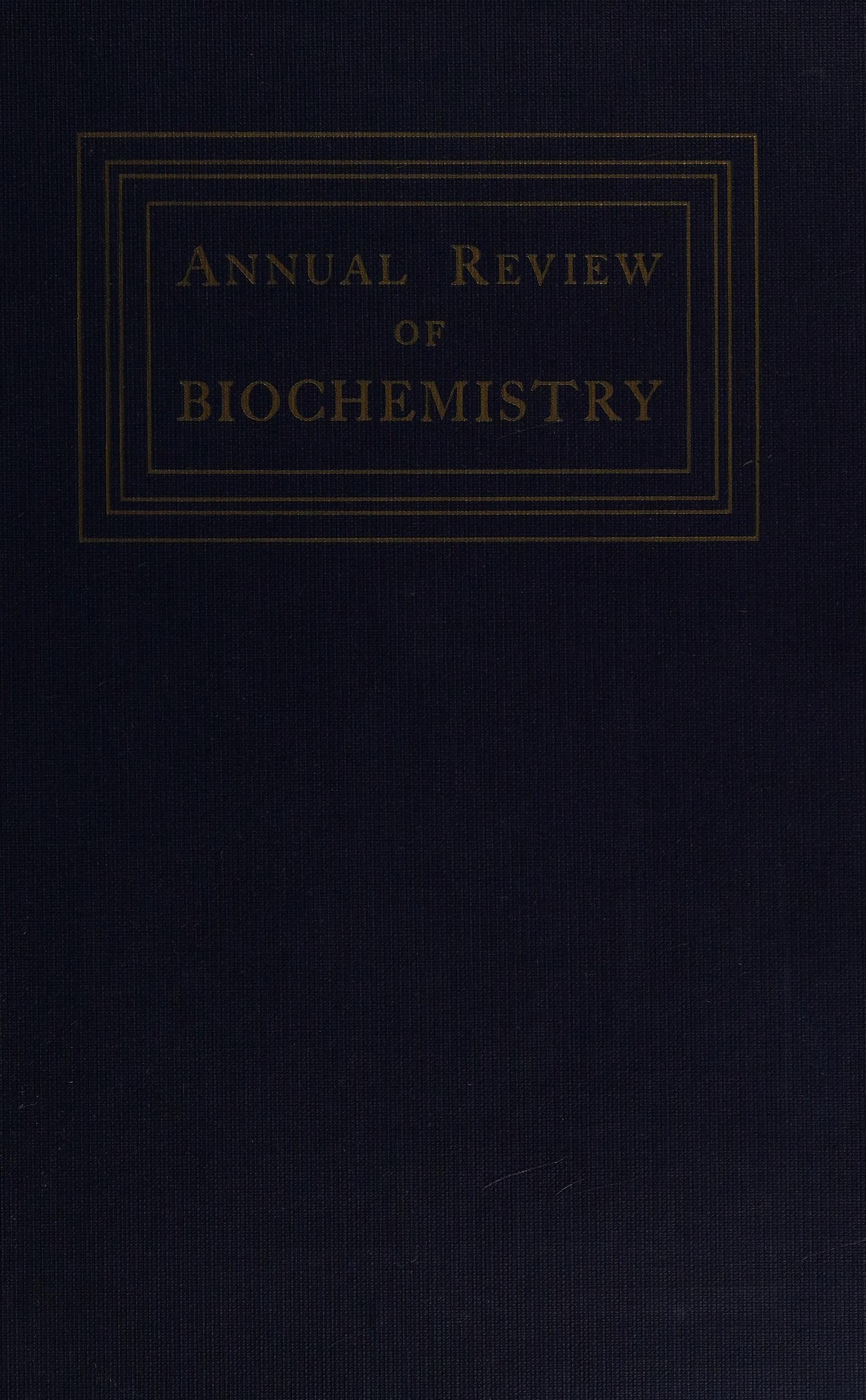 Annual Review Of Biochemistry 1971