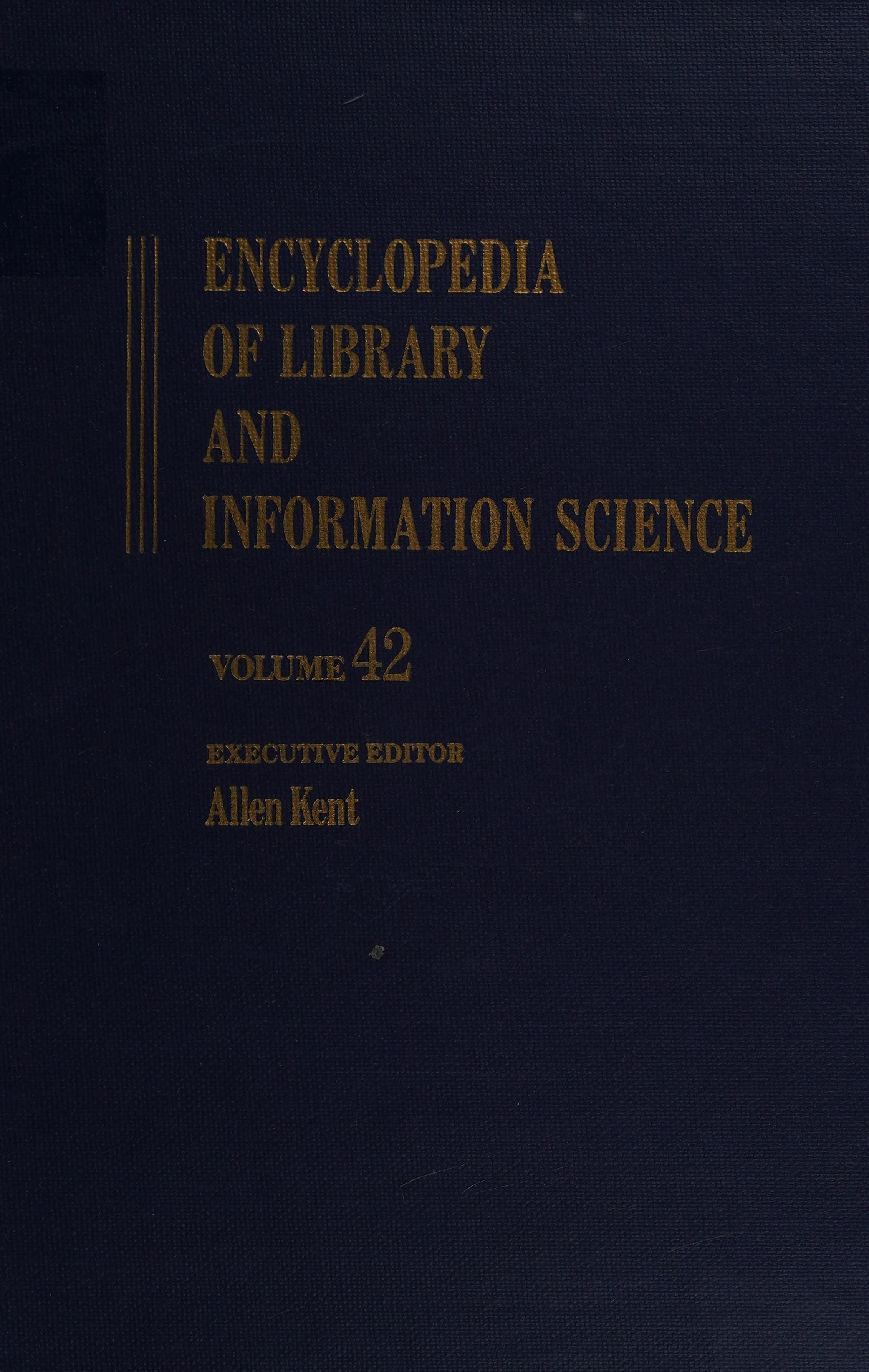Encyclopedia of Library and Information Science
