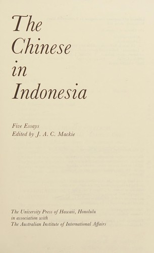 The Chinese in Indonesia