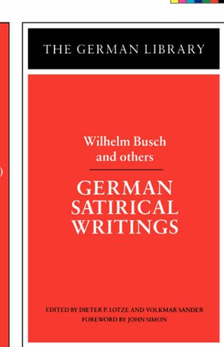 German Satirical Writings. Wilhelm Busch and Others