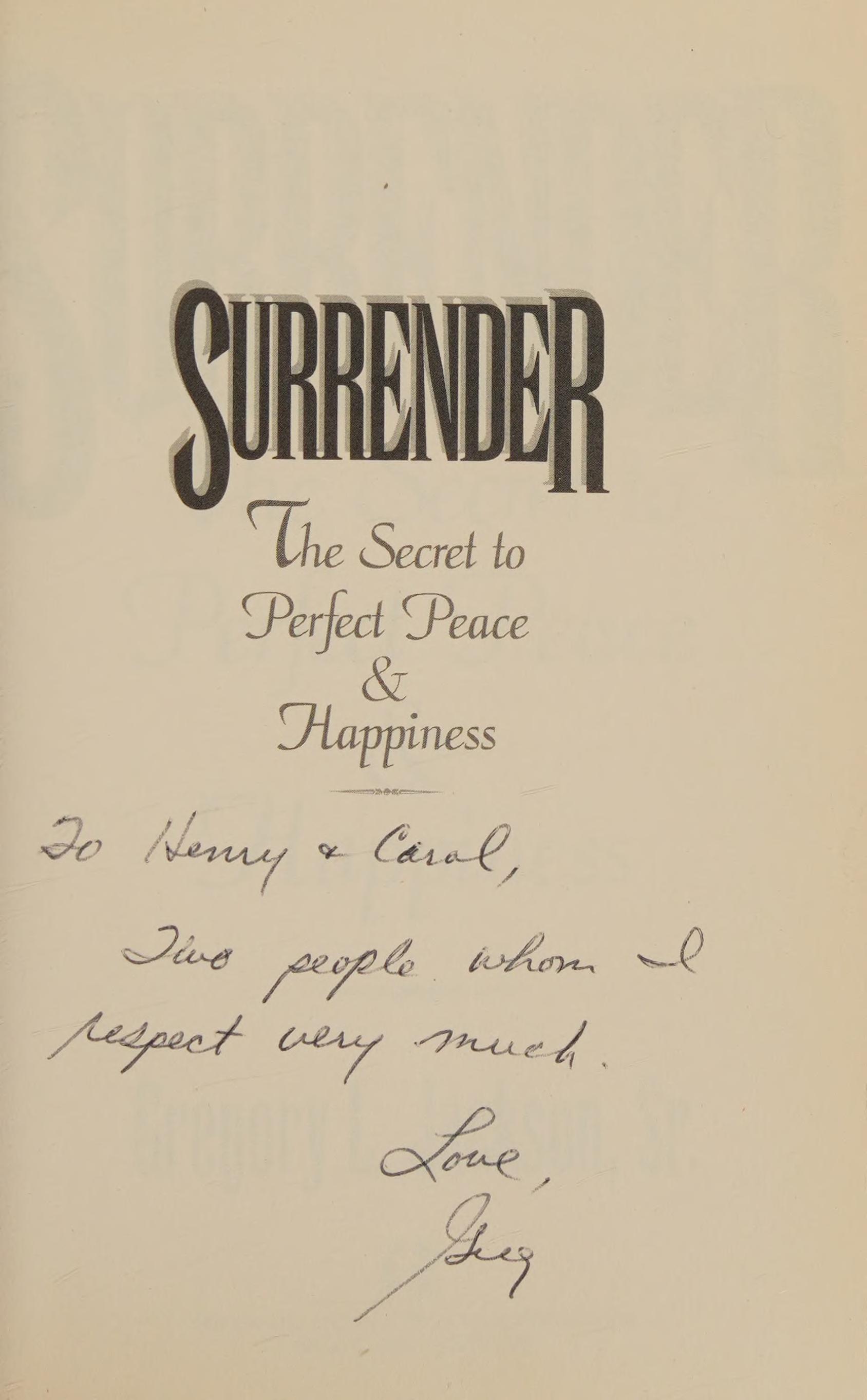 Surrender