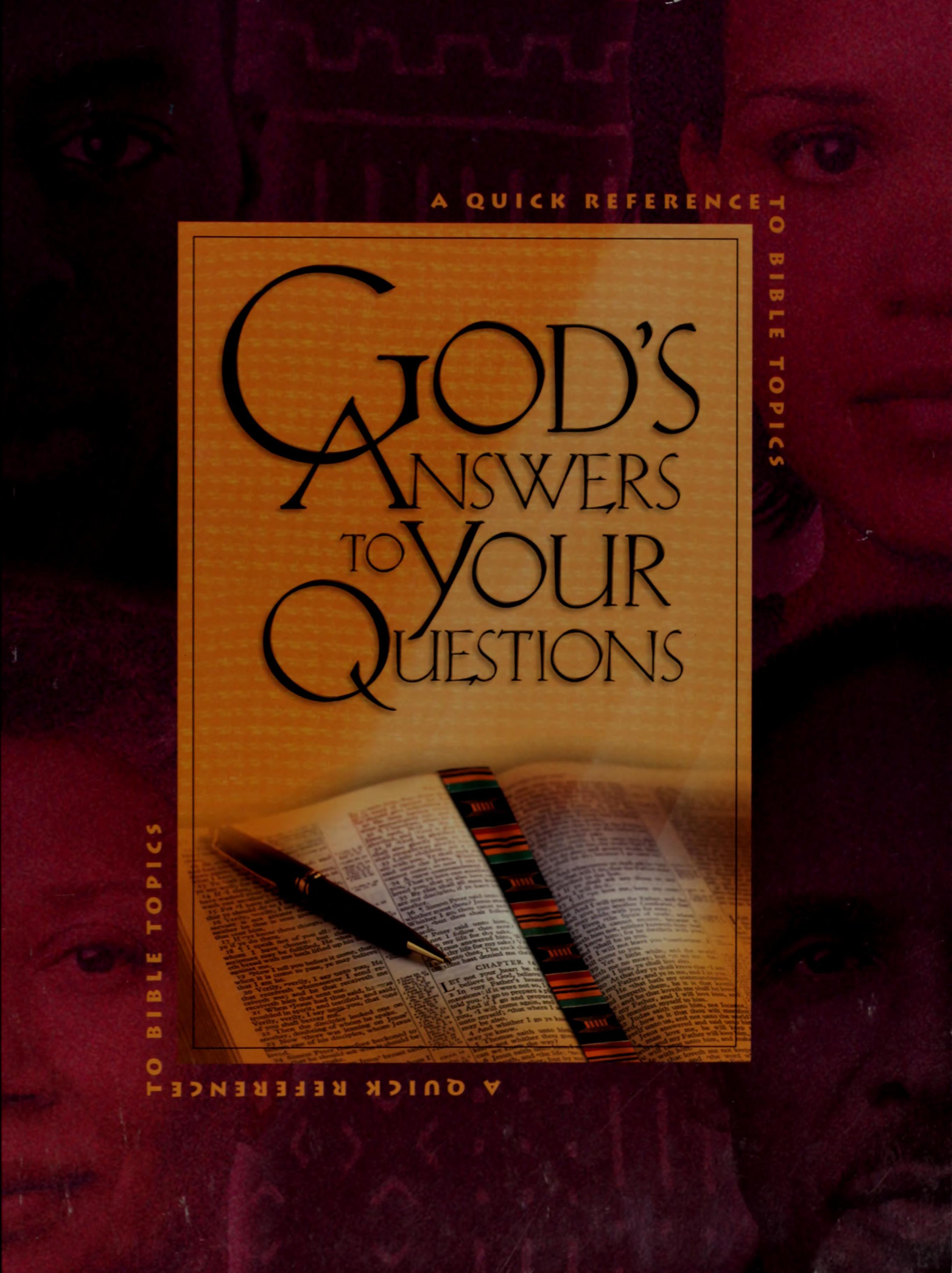 God's Answers to Your Questions