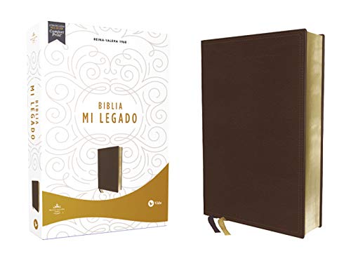 RVR60, Santa Biblia Mi Legado, Leathersoft, Café, Una Columna, Interior a Dos Colores, Comfort Print