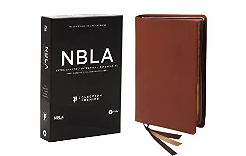 NBLA Biblia Ultrafina Letra Grande Coleccion Premier Caramelo