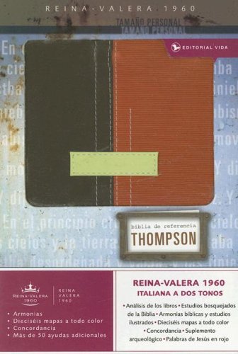 RVR60, Biblia de Referencia Thompson, Tamaño Personal, Leathersoft, Dos Tonos, Palabras de Jesús En Rojo