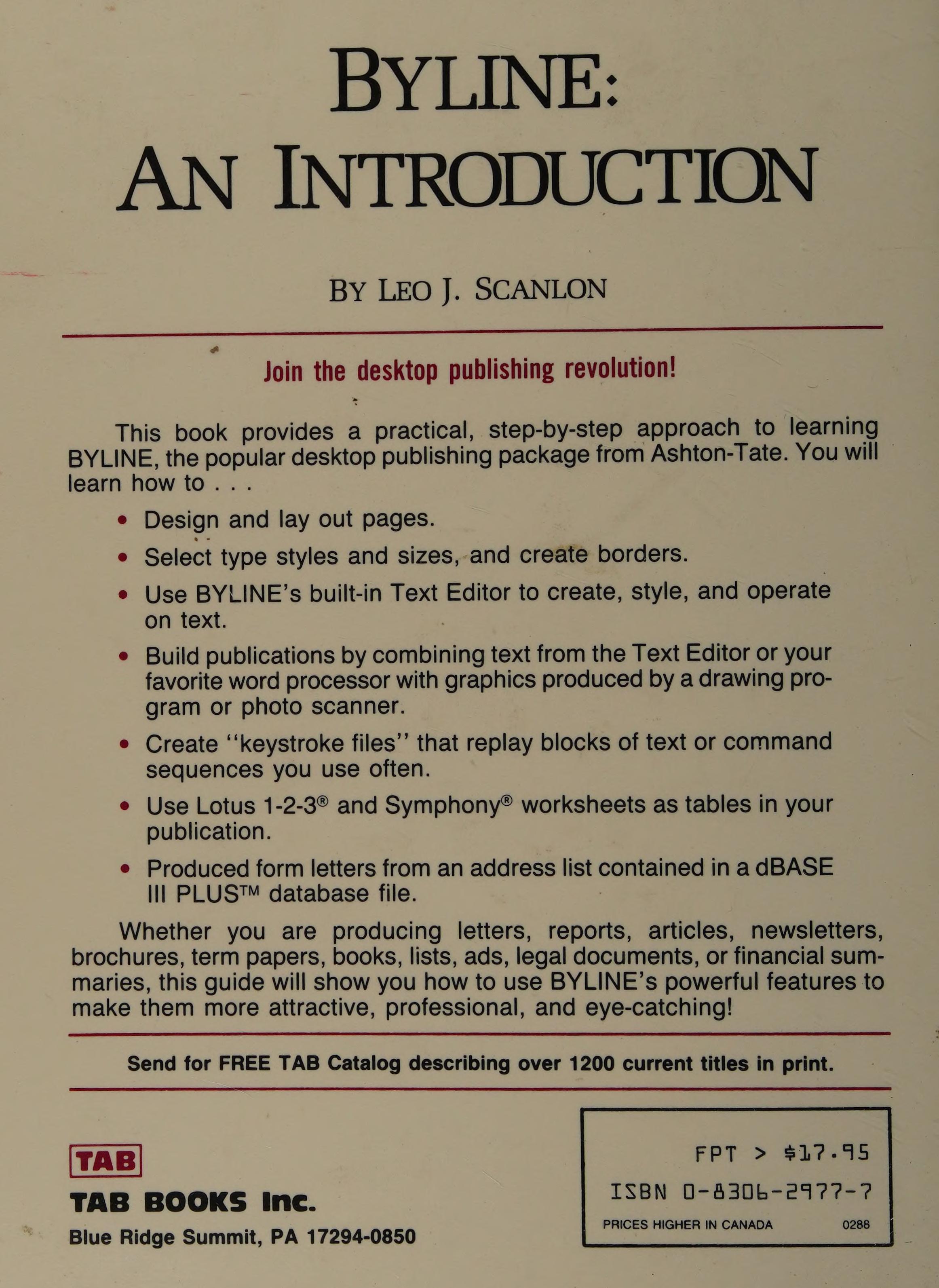 Byline: An Introduction