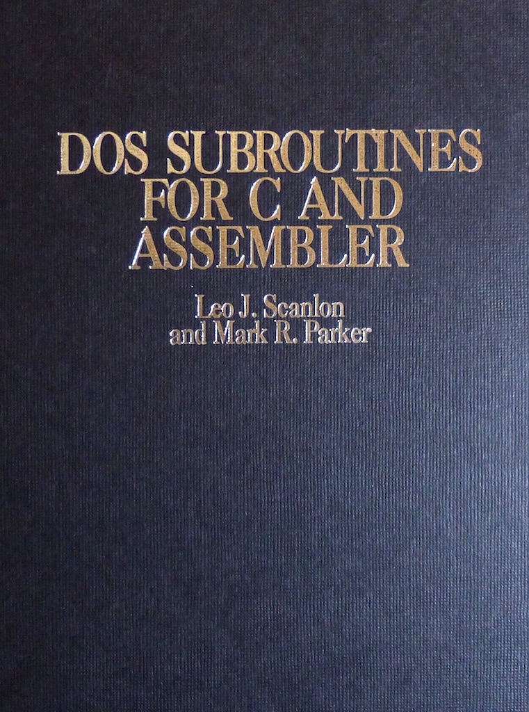 Dos Subroutines For C And Assembler