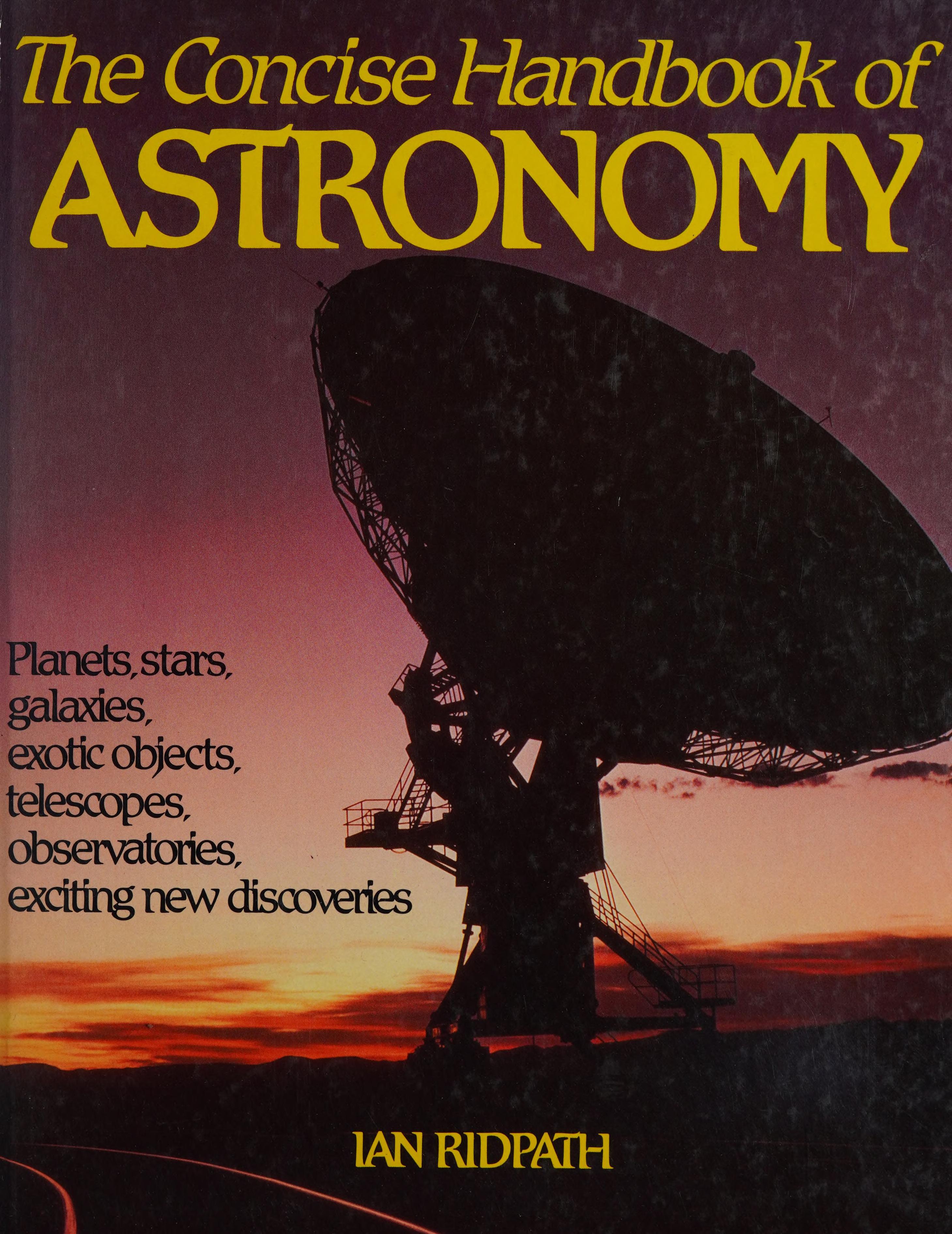 Concise Handbook of Astronomy