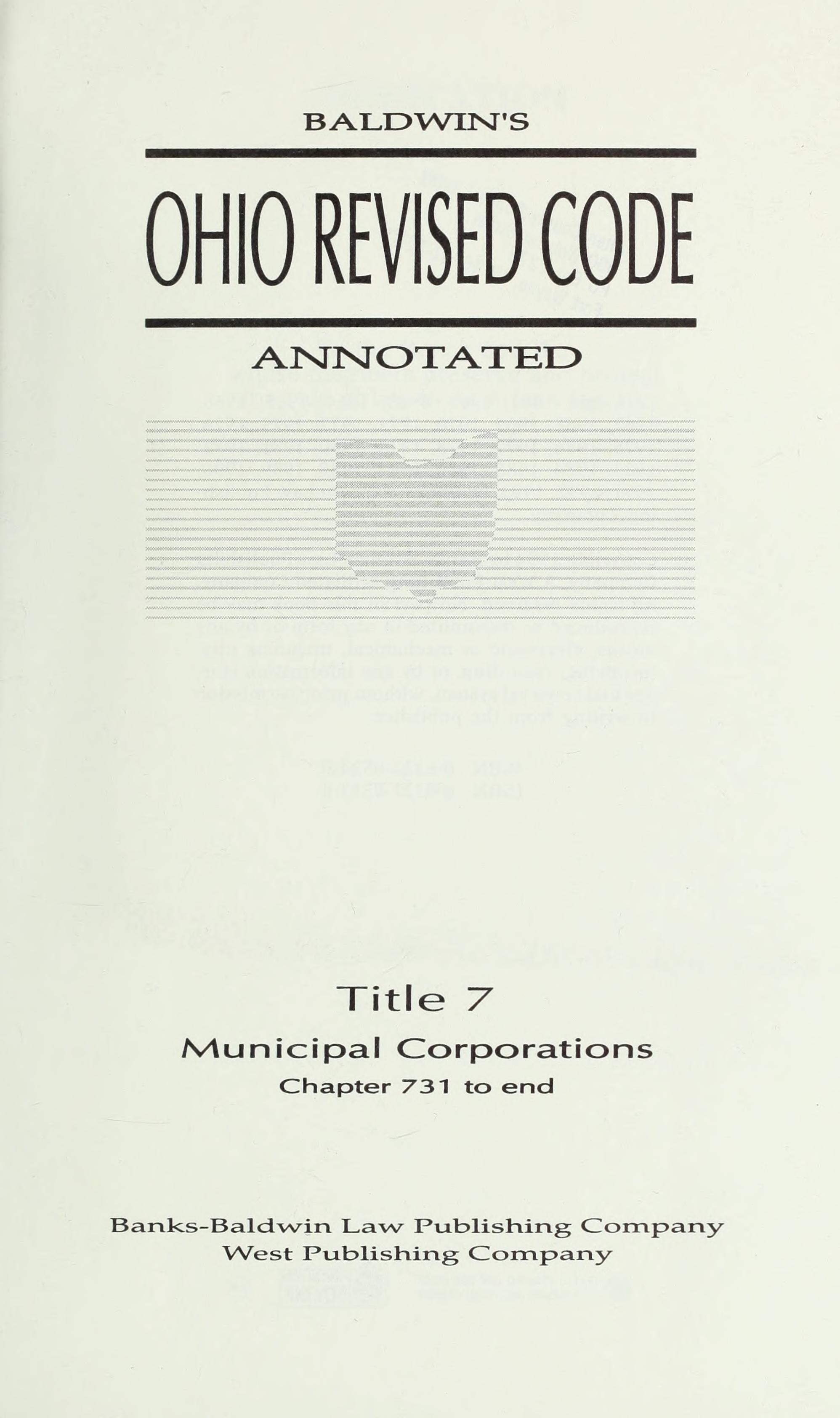 Baldwin's Ohio Revised Code Annotated