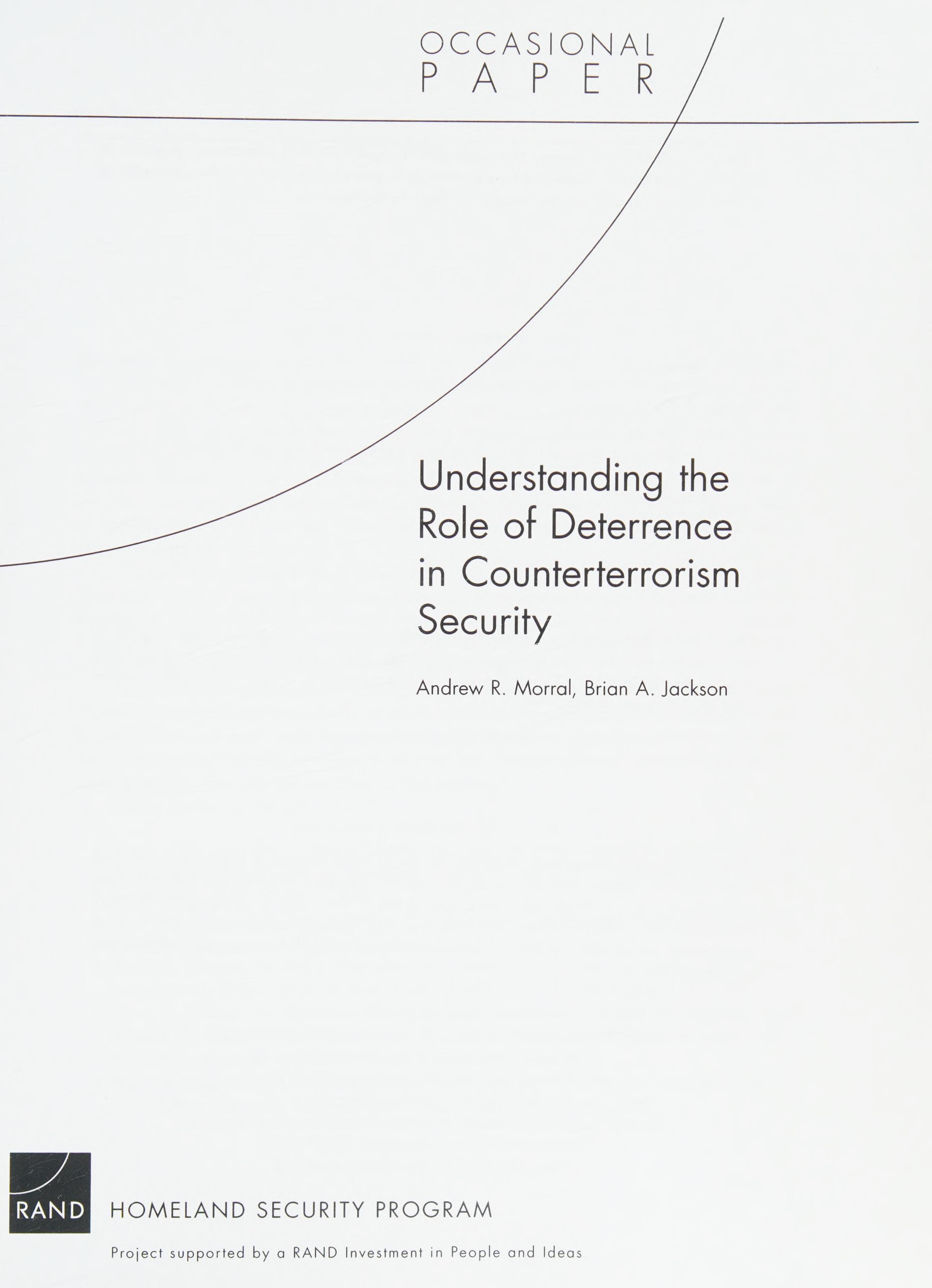 Understanding The Role Of Deterrence In Counterterrorism Security