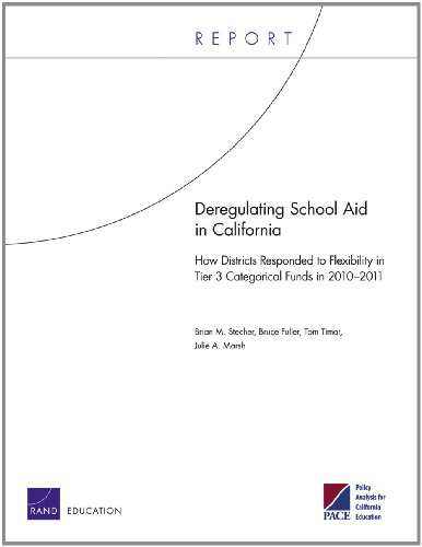 Deregulating School Aid In California: How Districts Responded To Flexibility In Tier 3 Categorical Funds In 2010­2011