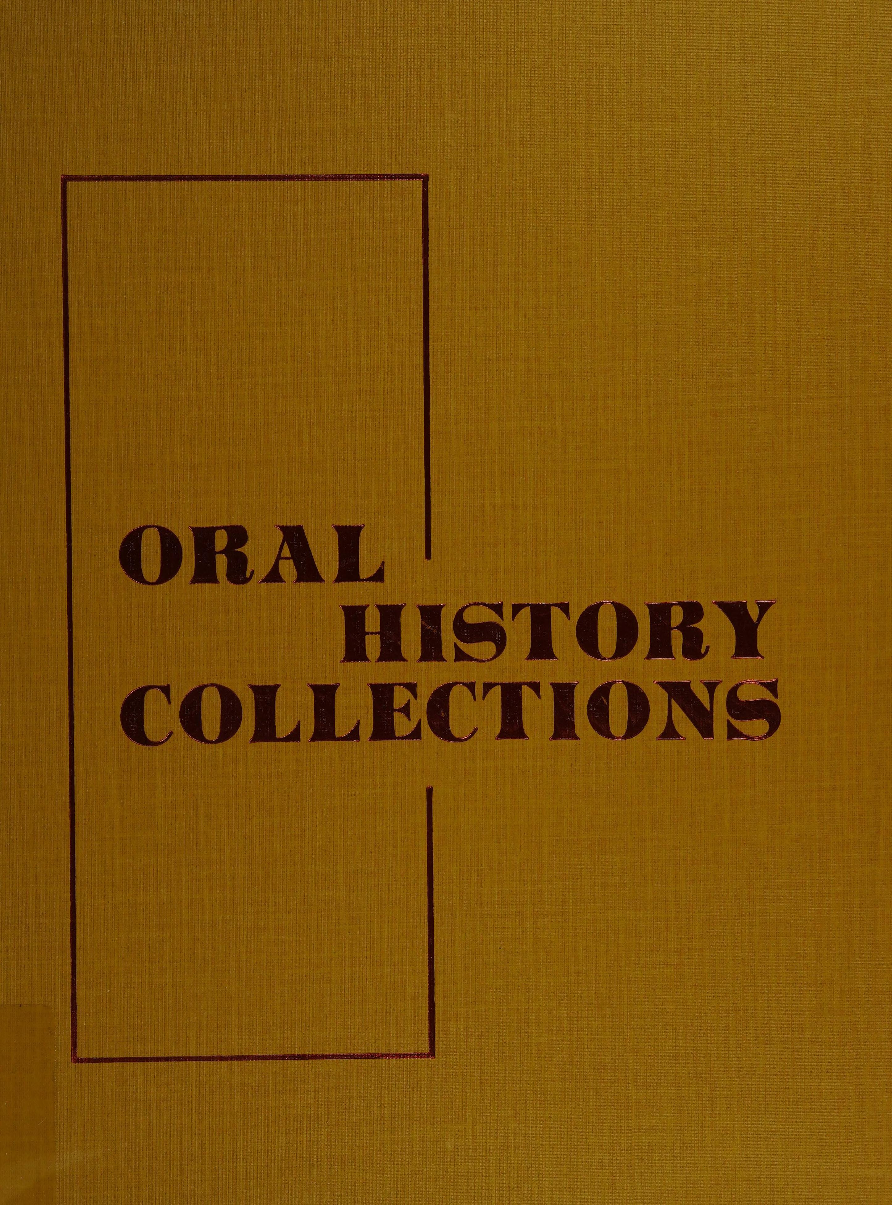 Oral History Collections
