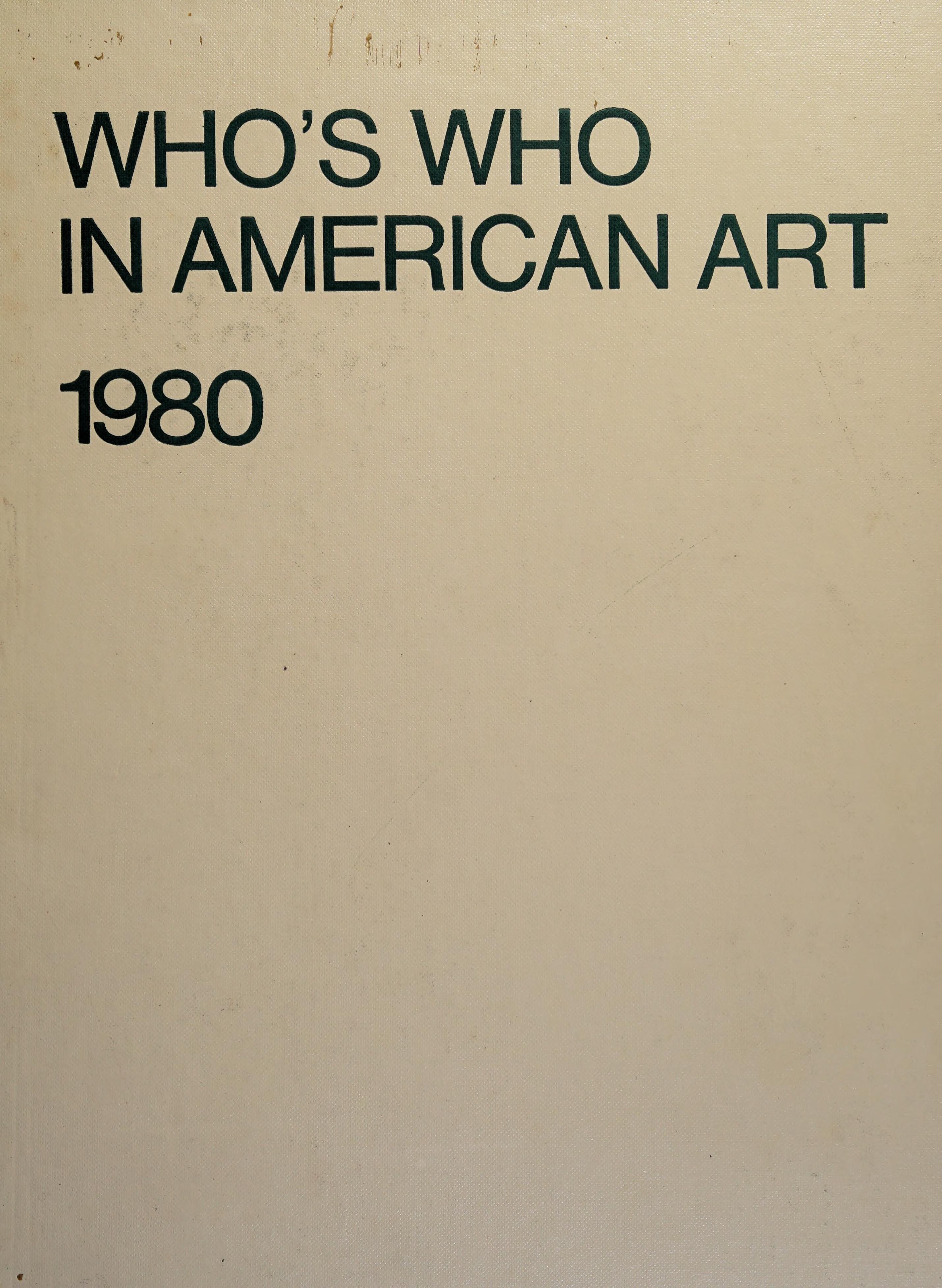Who'S Who In American Art 1980