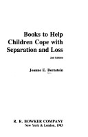 Books to help children cope with separation and loss