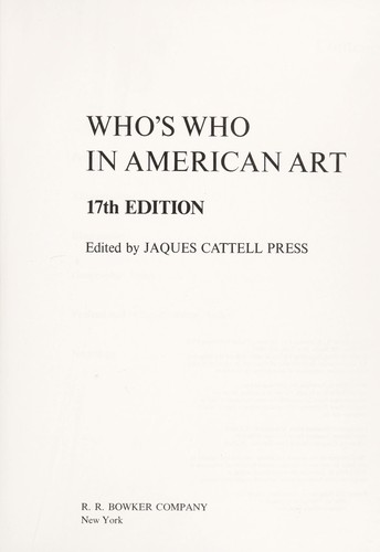 Who's Who in American Art 1986
