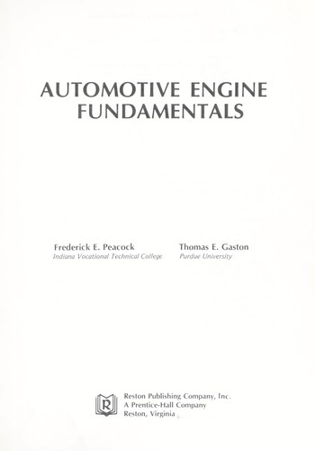 Automotive Engine Fundamentals
