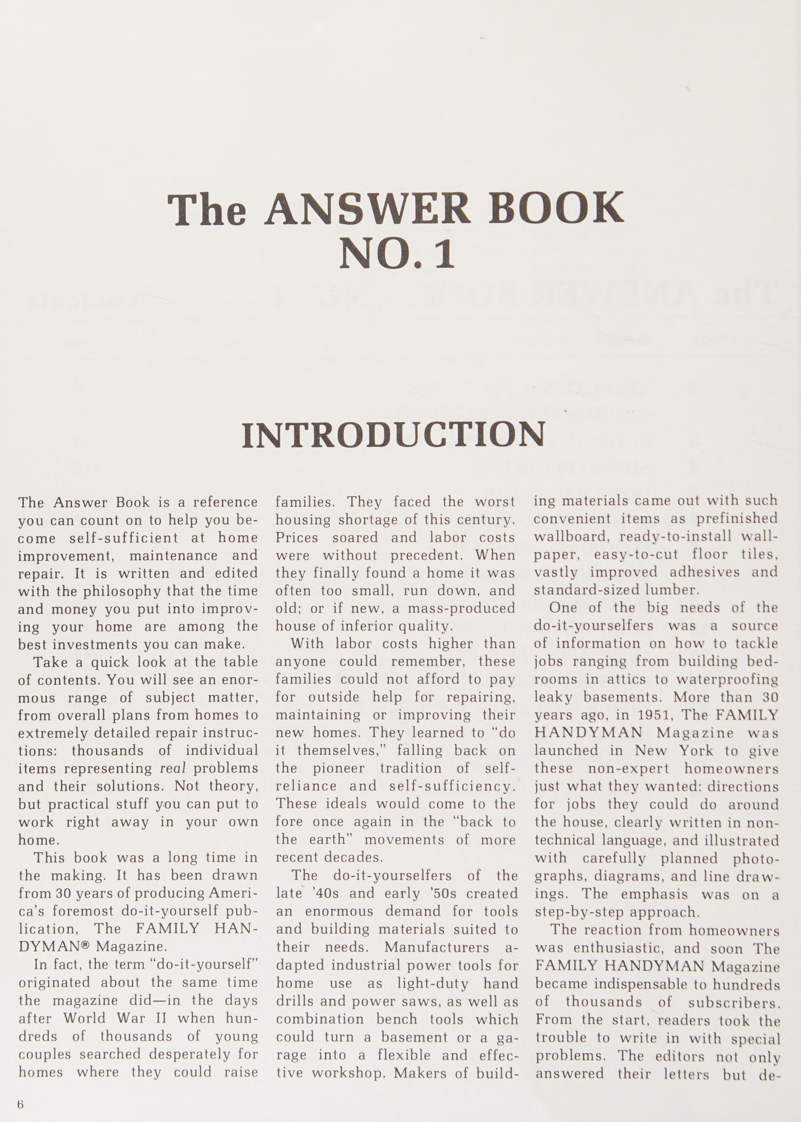 The Answer Book