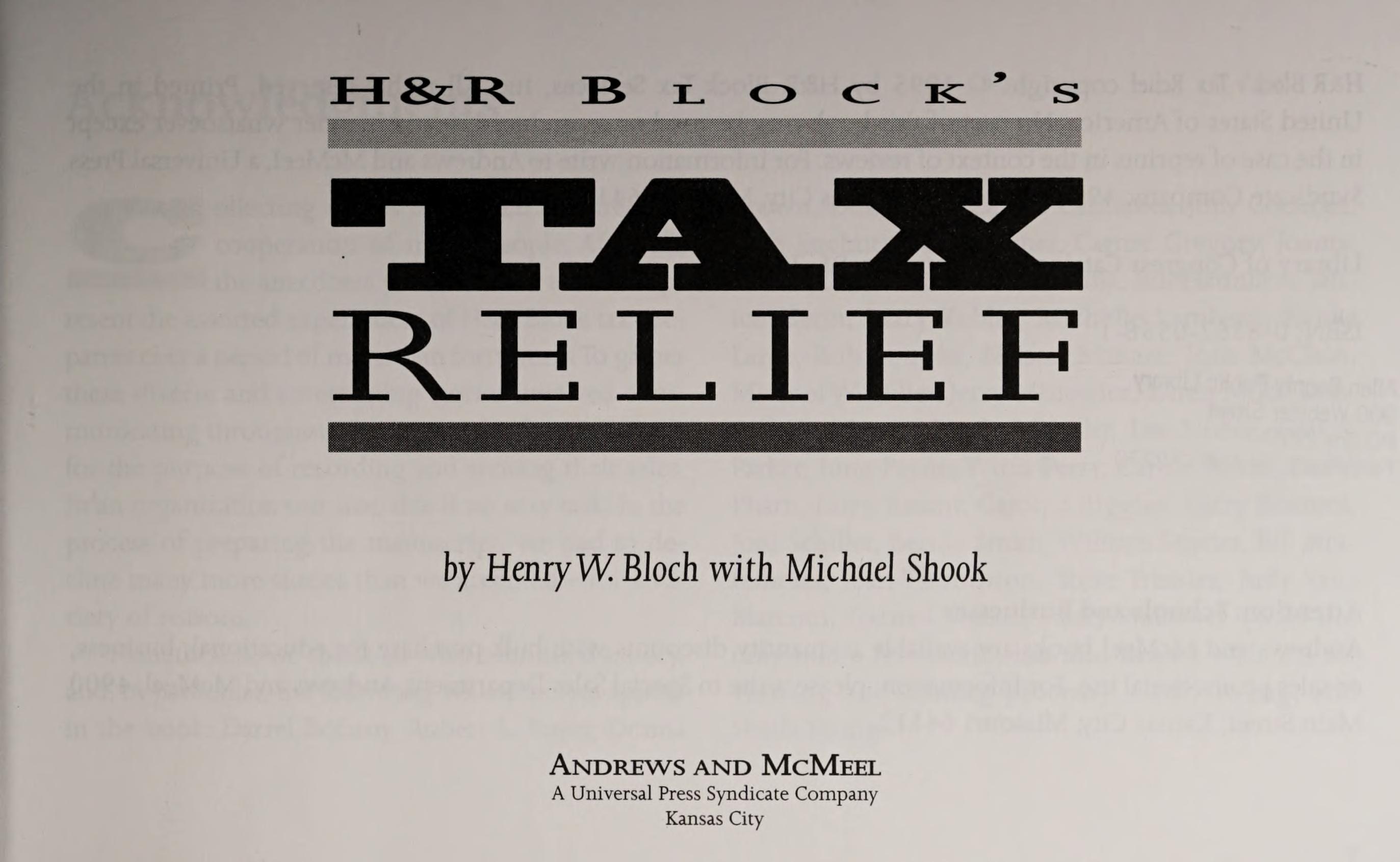 Tax Relief