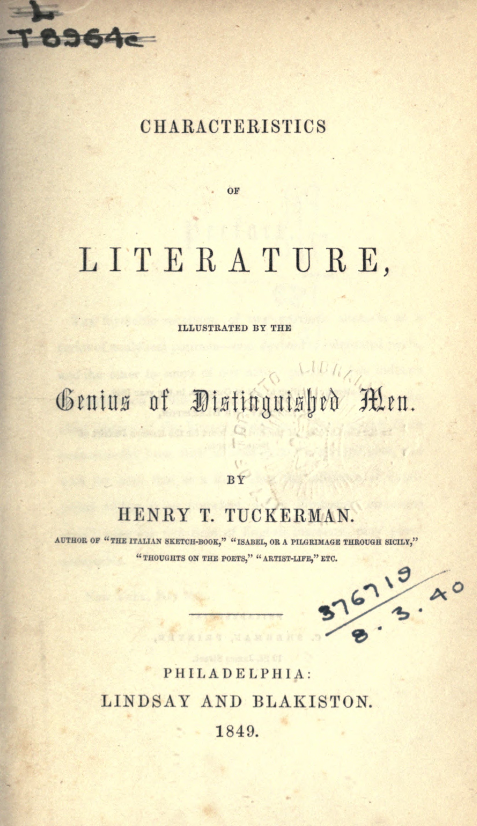 Characteristics of Literature