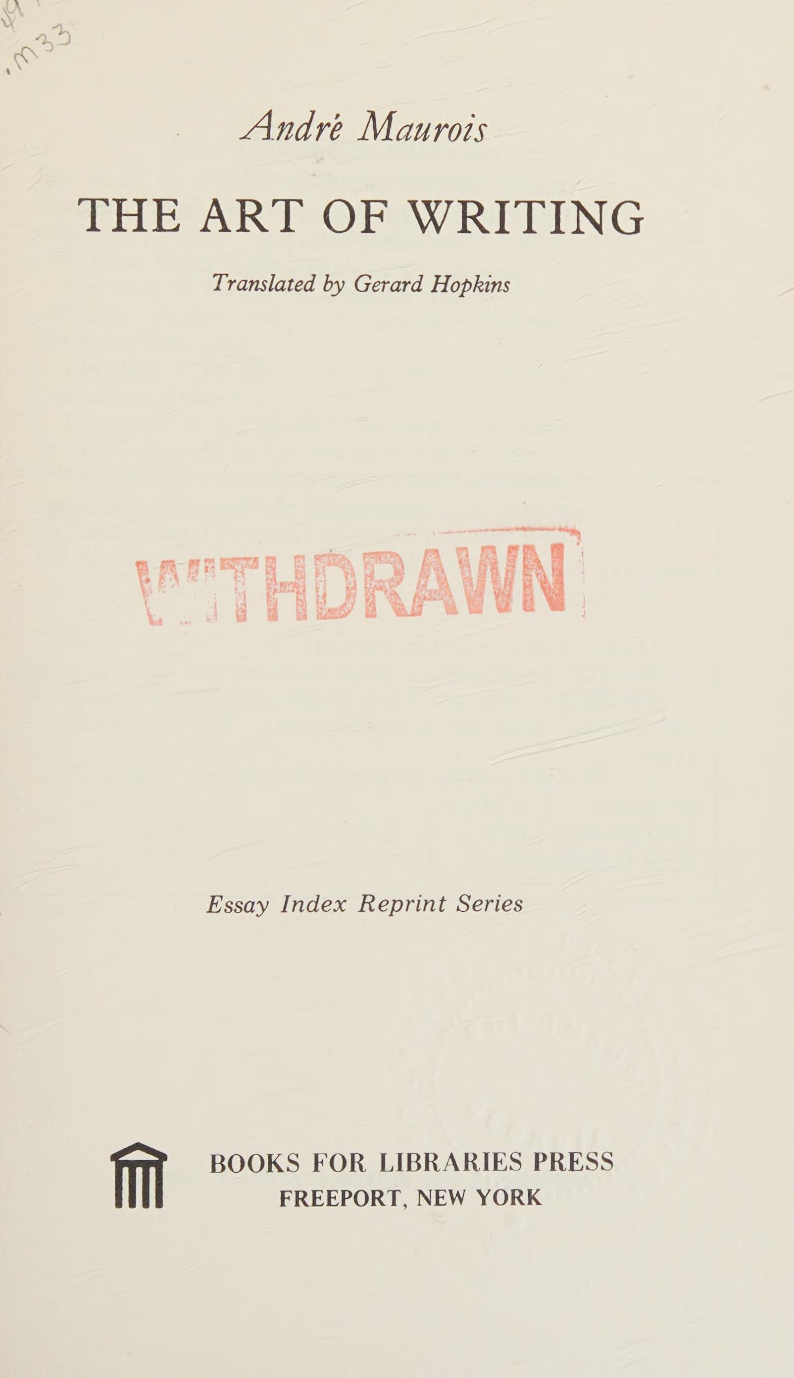 Art Of Writing