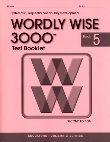 Wordly Wise 3000 Test Booklet Book 5