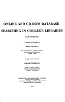 Online And Cd-Rom Database Searching In College Libraries