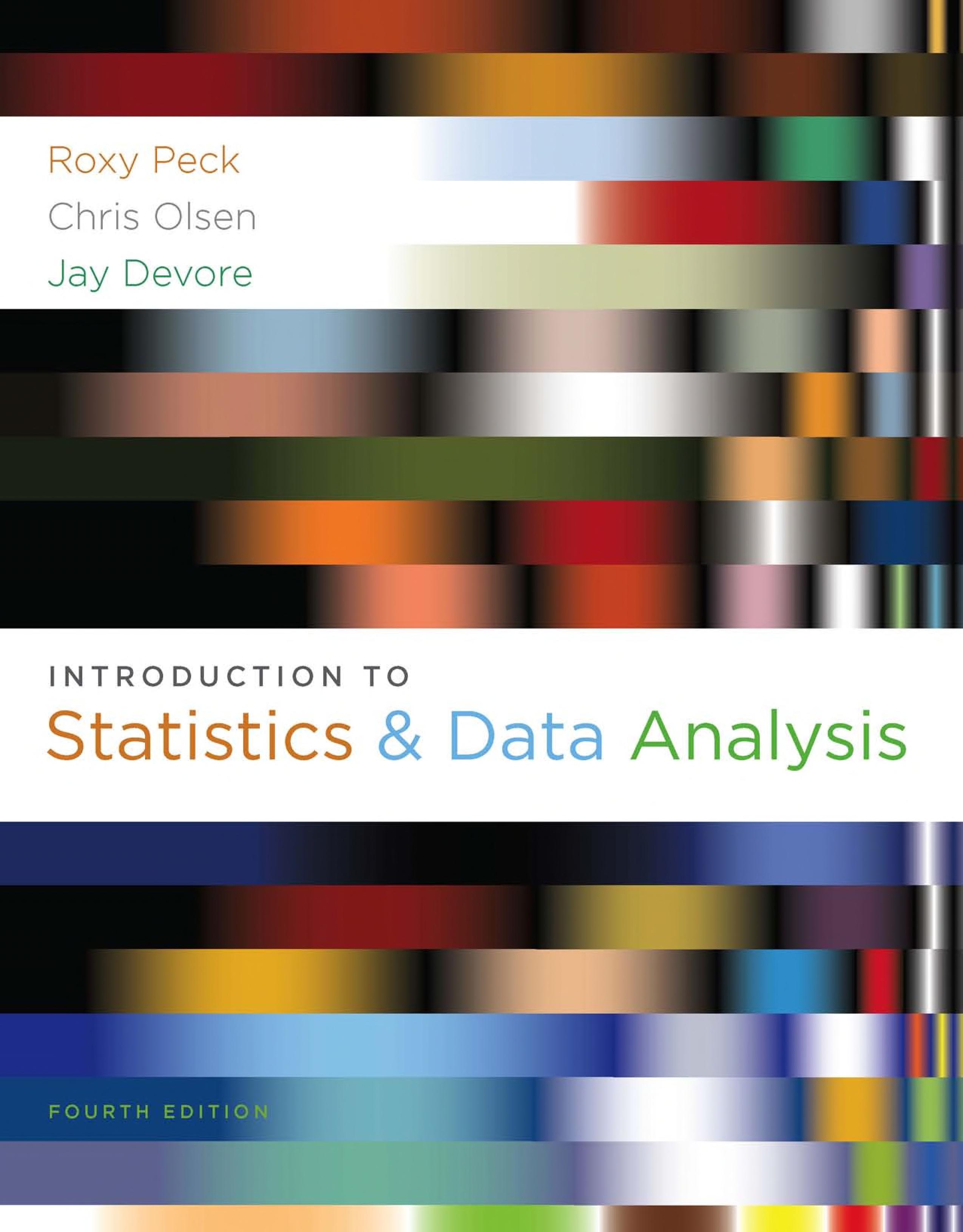 Introduction to Statistics and Data Analysis