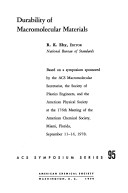 Durability Of Macromolecular Materials