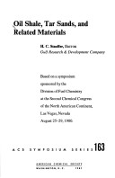 Oil Shale, Tar Sands, and Related Materials