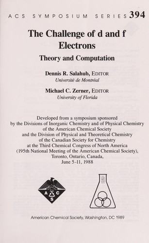 The Challenge Of D And F Electrons: Theory And Computation