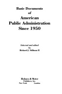 Basic Documents of American Public Administration Since 1950