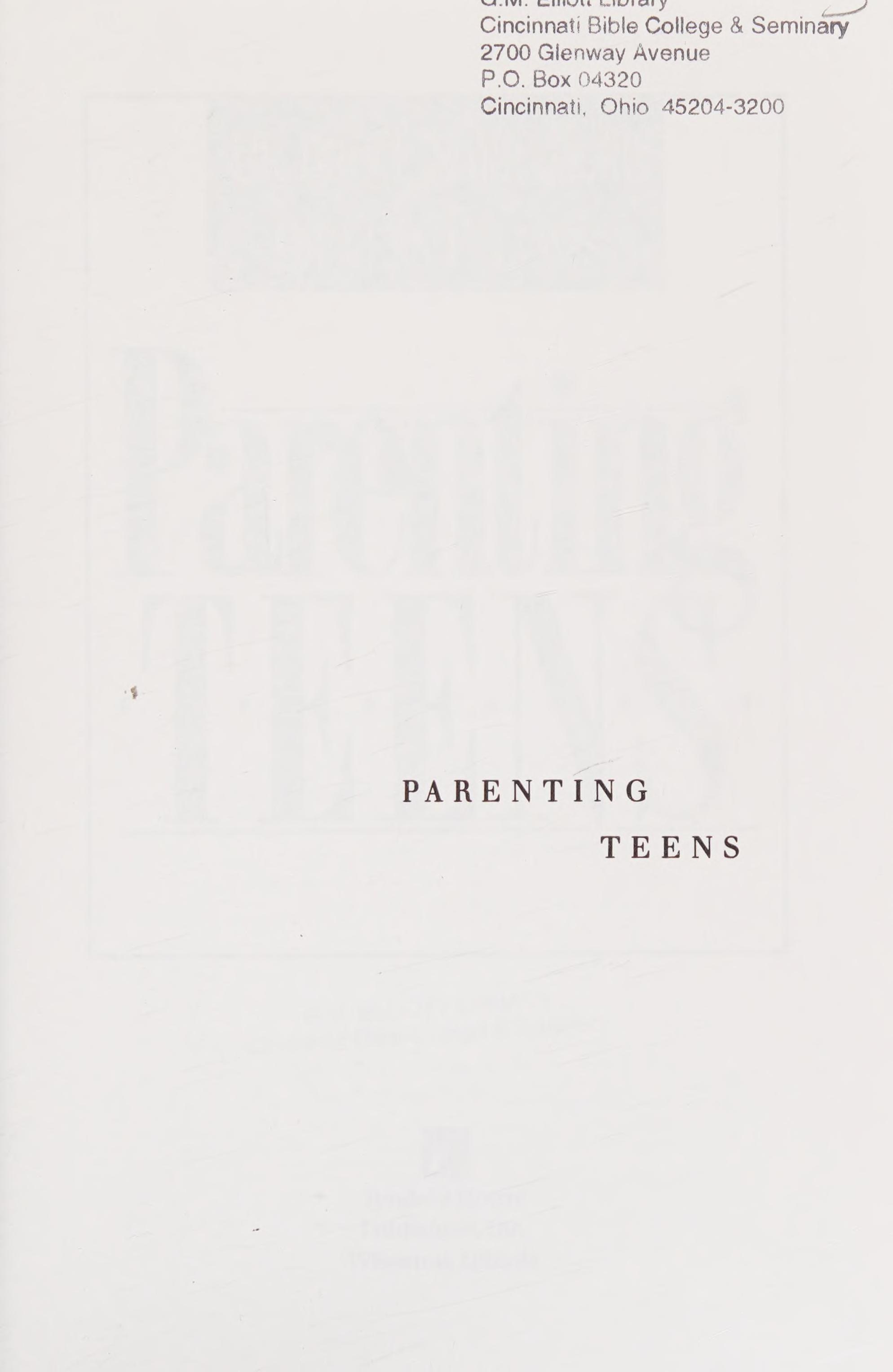Parenting Teens