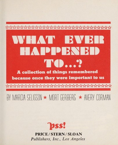 What ever happened to ...