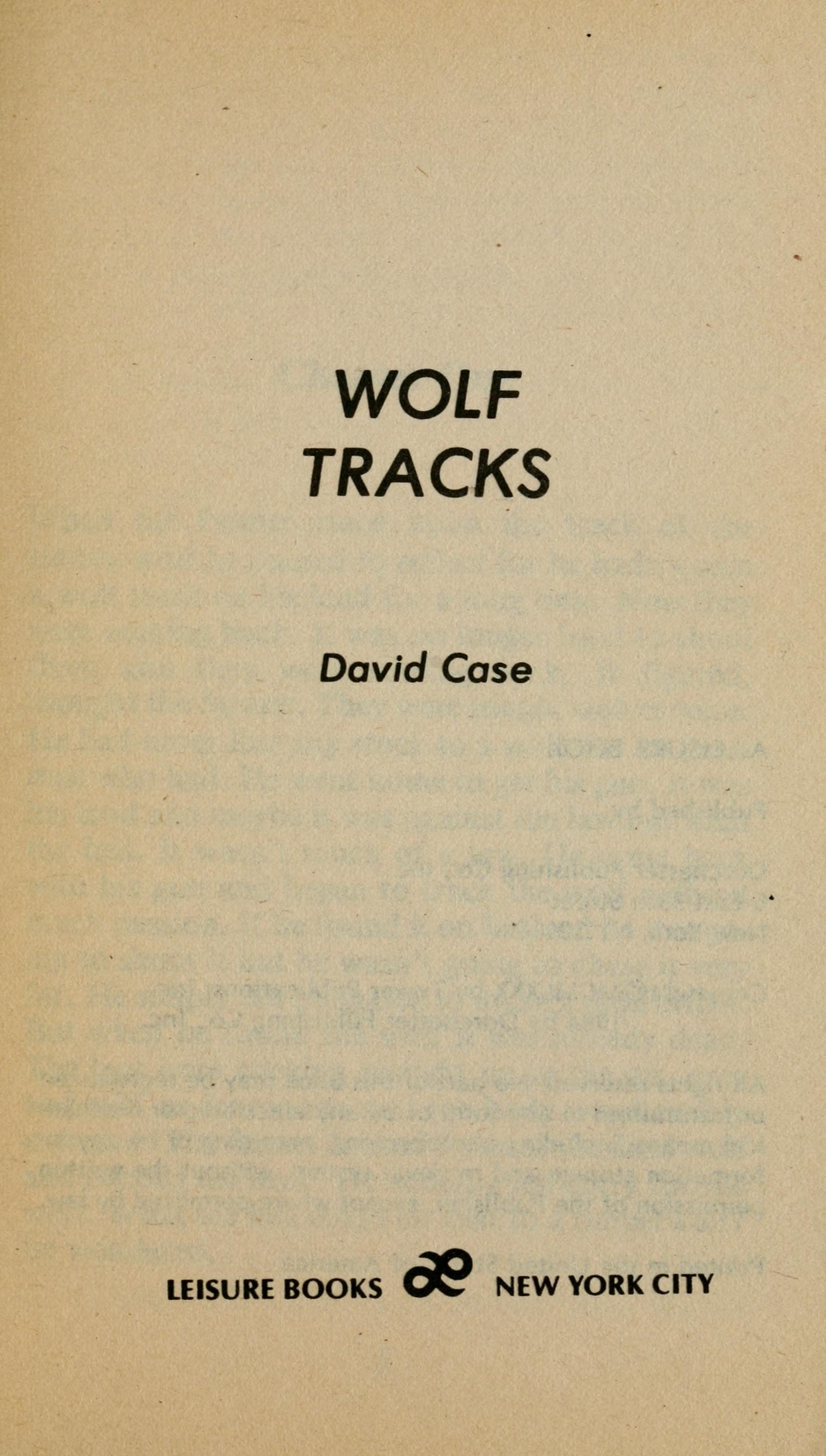 Wolf Tracks