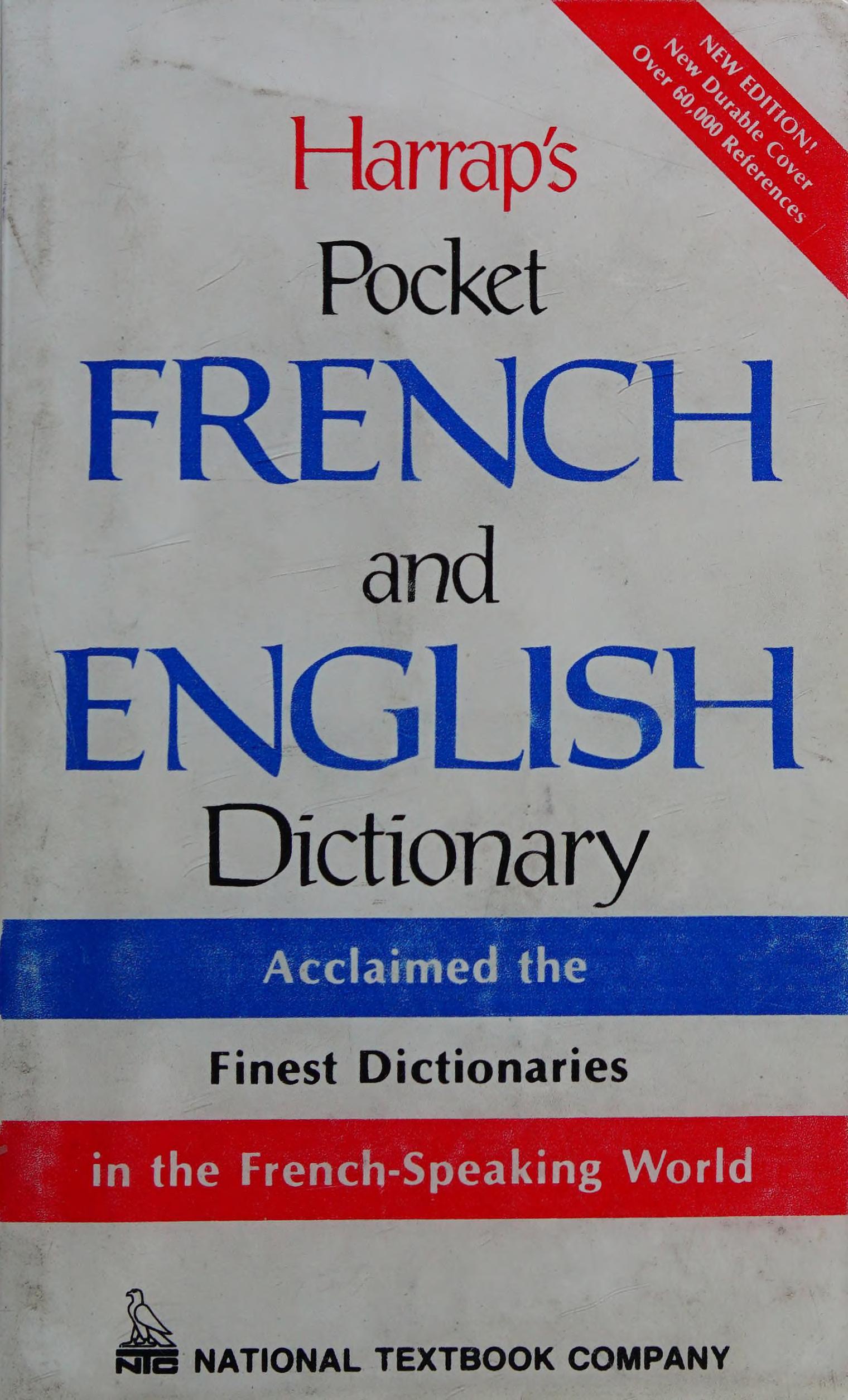 Harrap's New Pocket Fr/Eng Dict, 1988 Ed