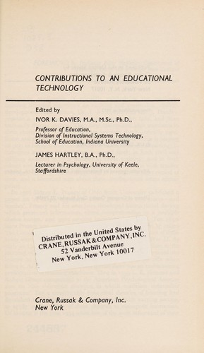 Contributions to an Educational Technology