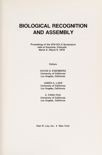 Biological Recognition and Assembly