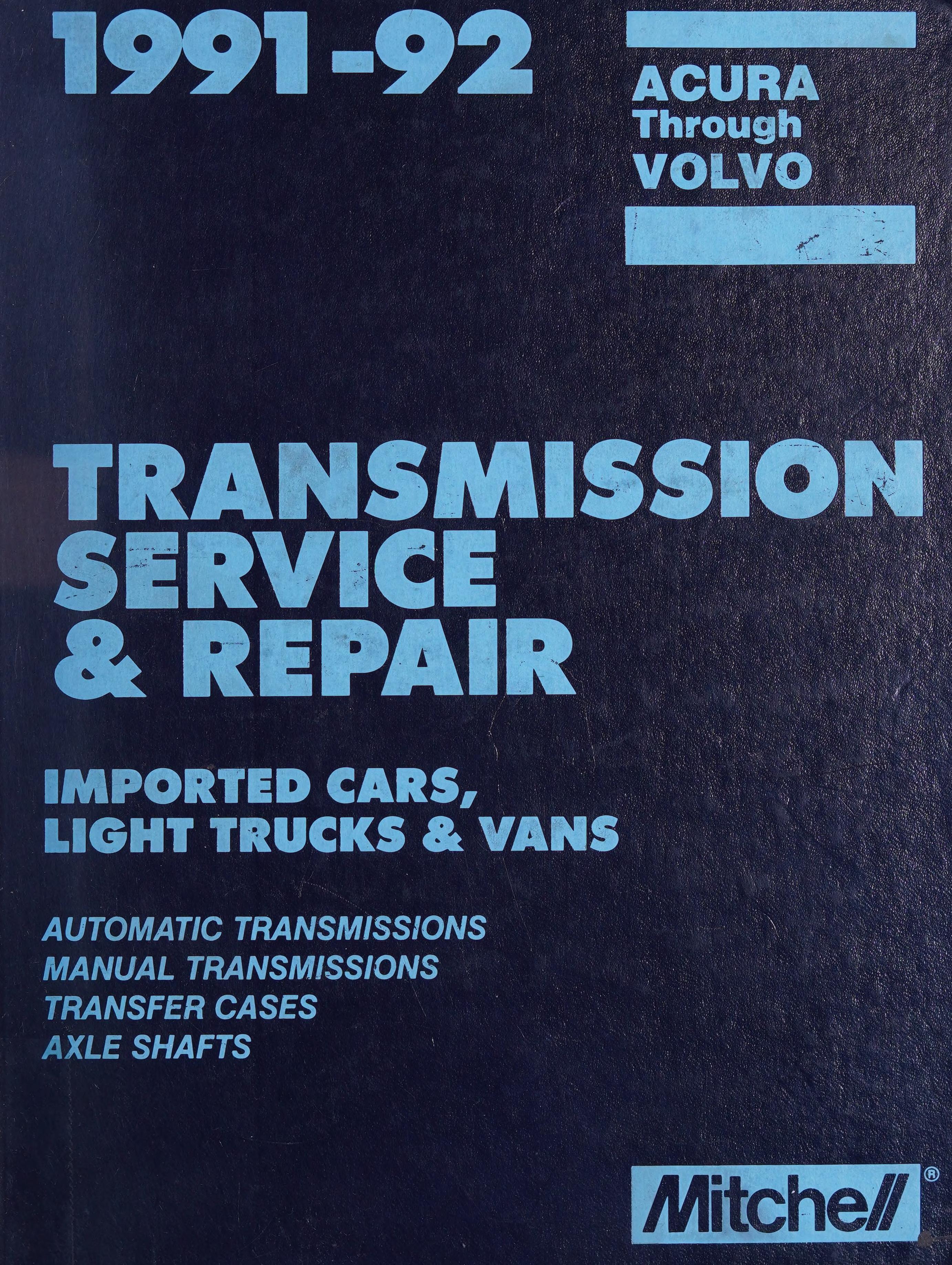 1991-92 Mitchell Transmission Service & Repair
