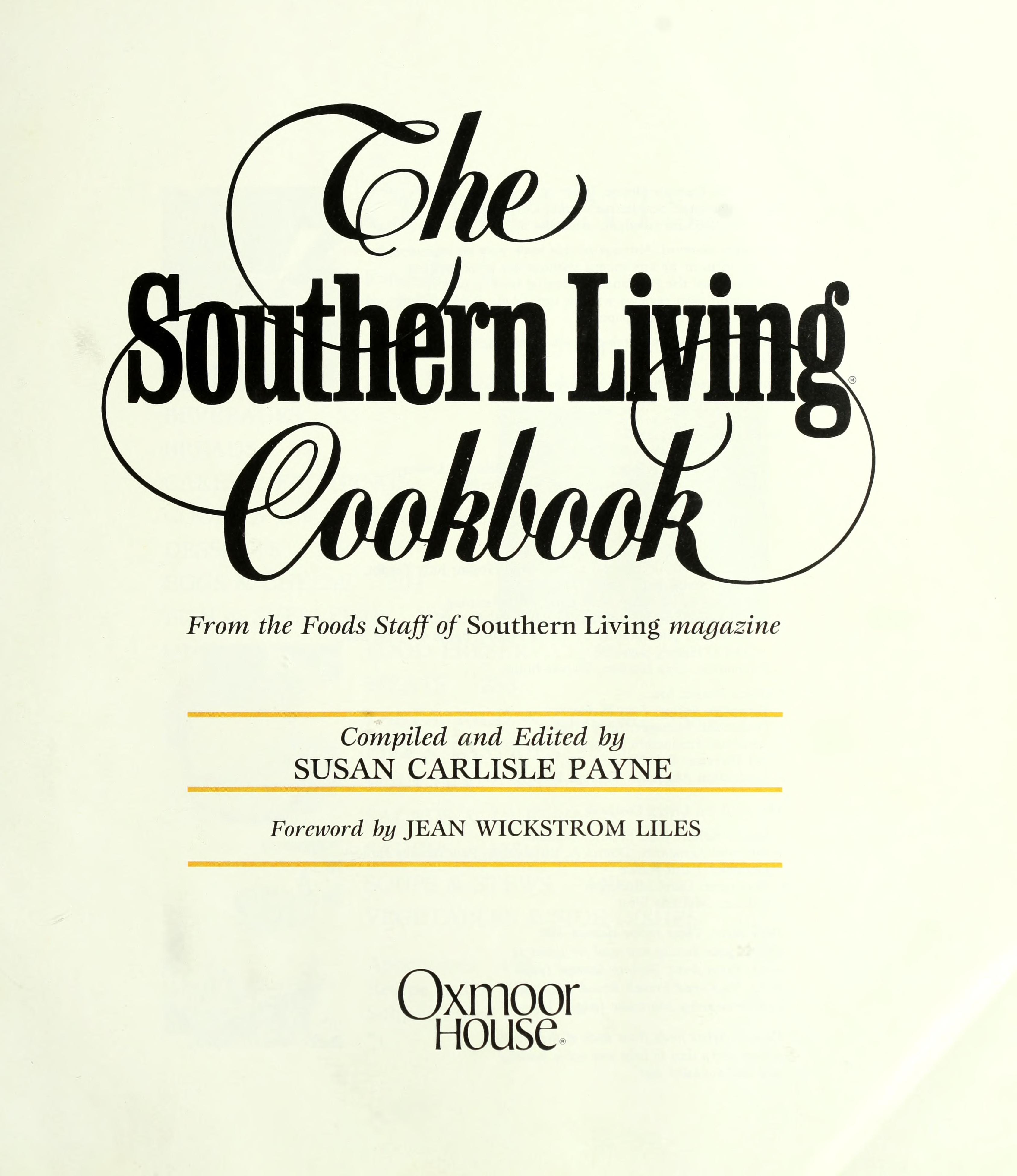 Southern Living Cookbook