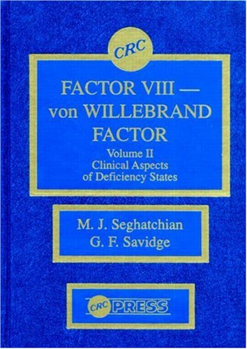 Factor VIII- von Willebrand Factor, Vol. 1