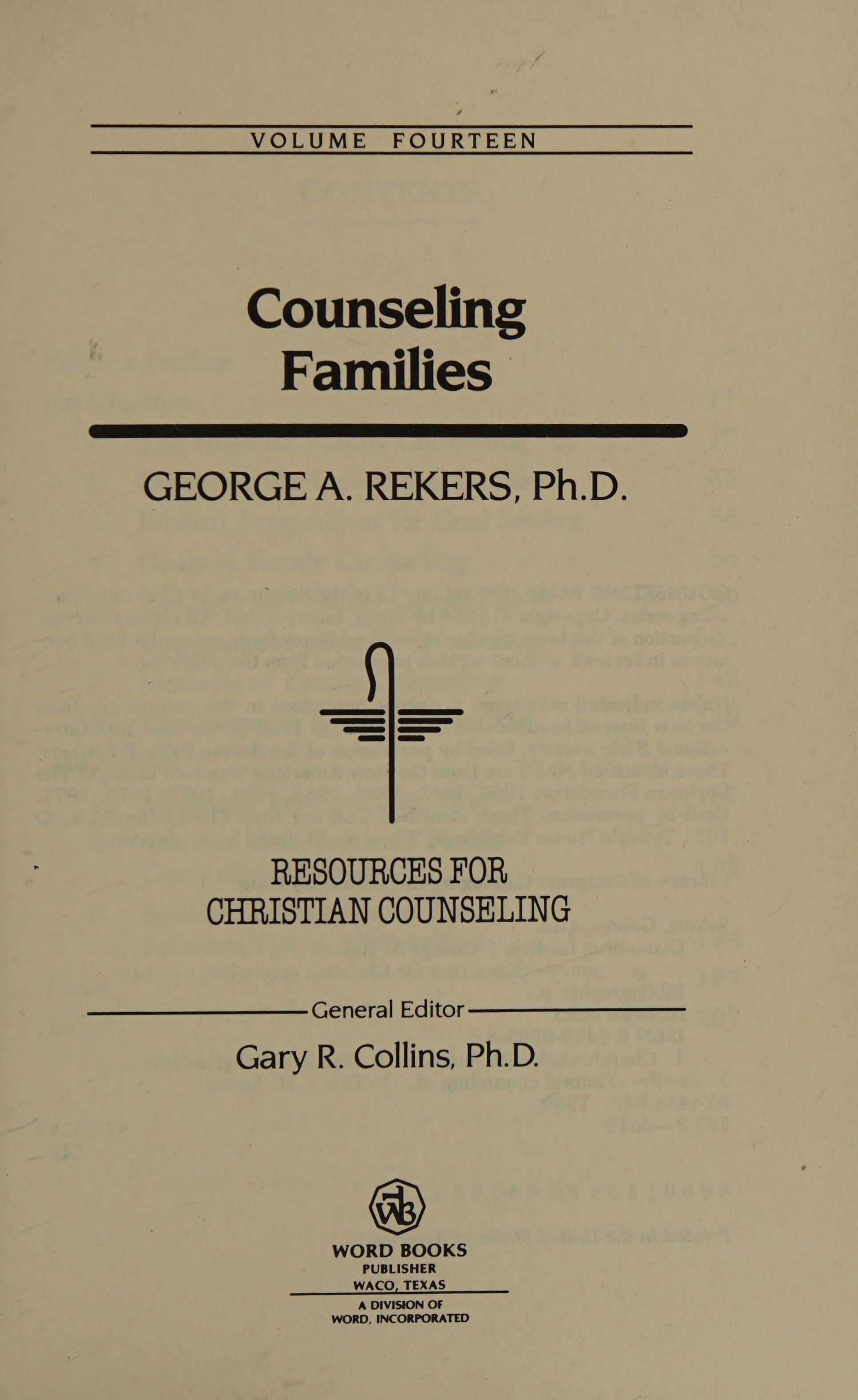 Counseling Families