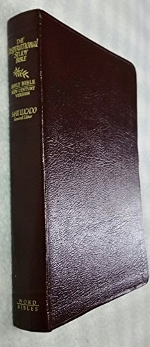 New Century Version Inspirational Study Bonded Leather Burgundy