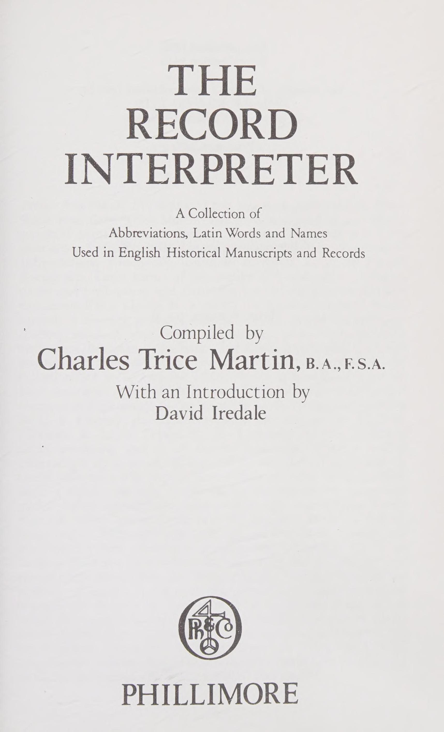 The Record Interpreter