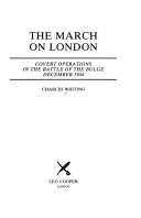 The March On London: Covert Operations In The Battle Of The Bulge, December 1944