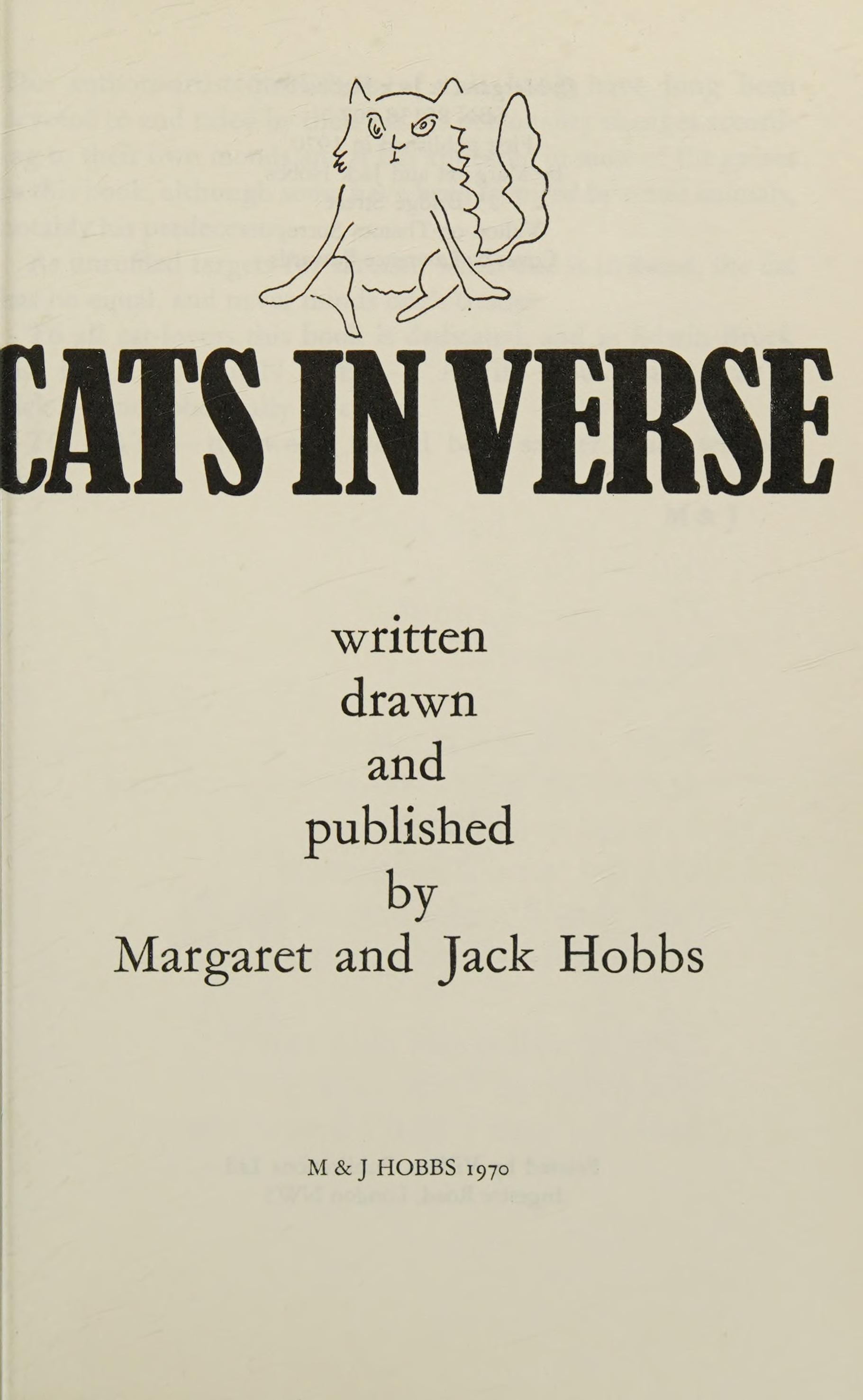 Cats In Verse