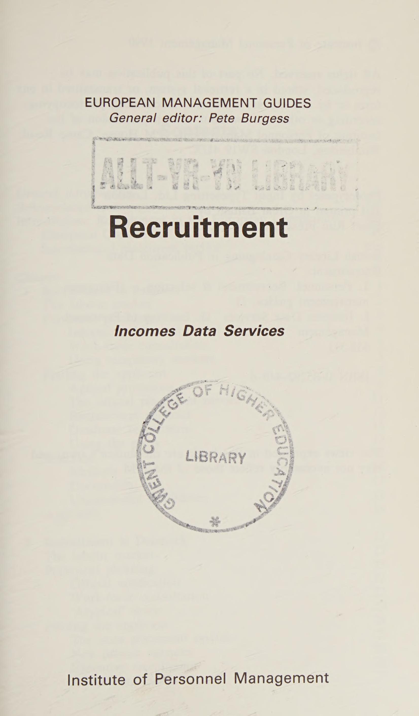 Recruitment
