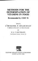 Methods for the Determination of Vitamins in Food