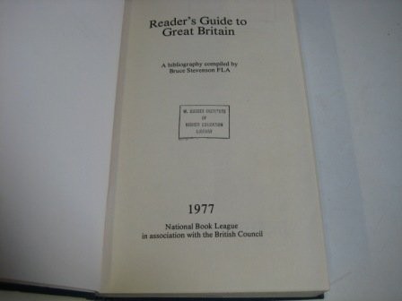Reader'S Guide To Great Britain: A Bibliography