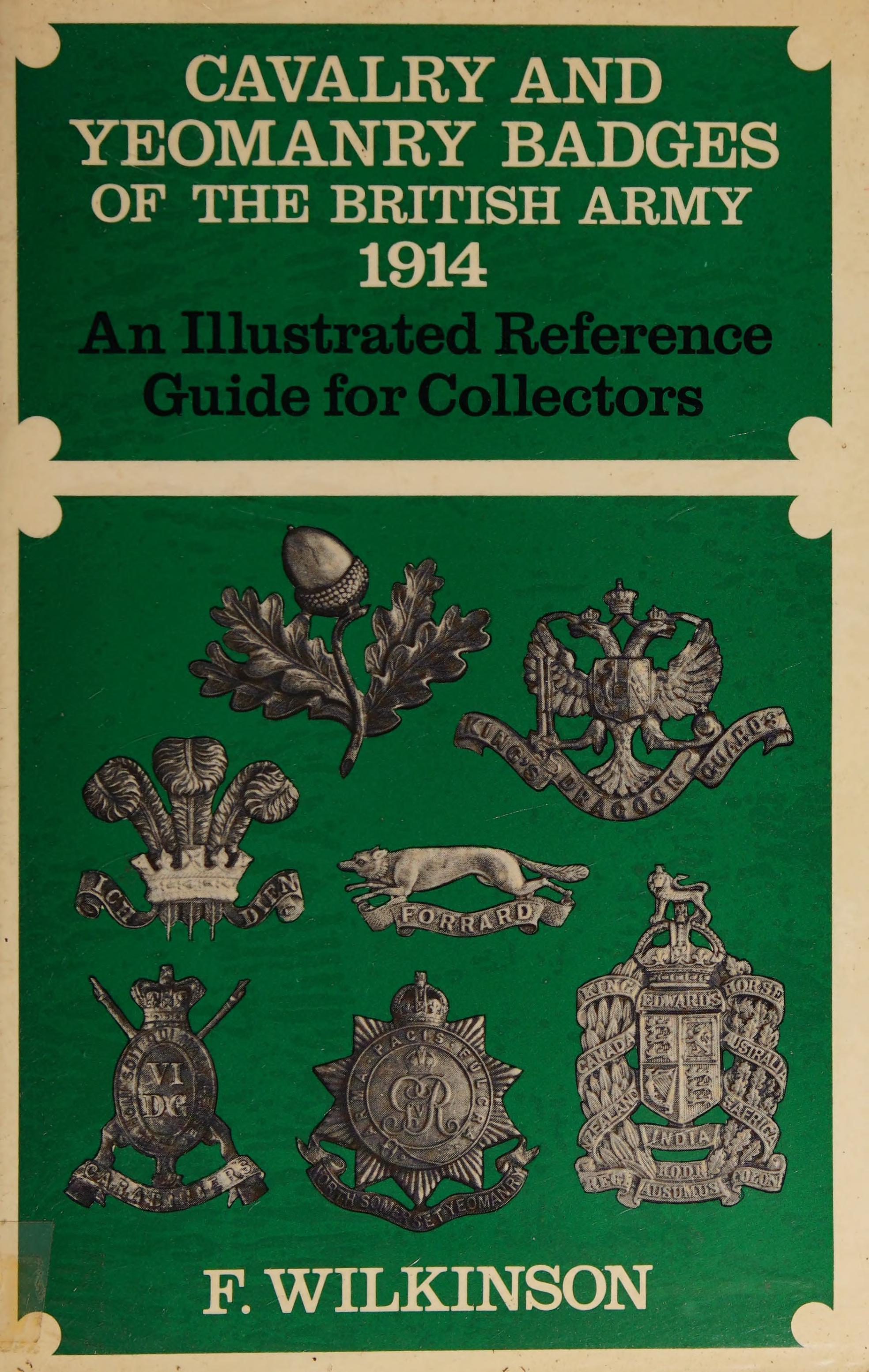 Cavalry and Yeomanry Badges of the British Army, 1914
